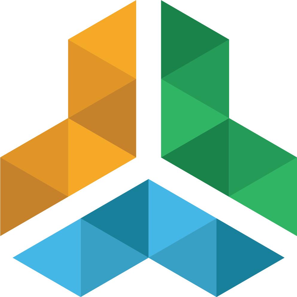 IWSCC Logo: A triangular pattern made of smaller triangles in shades of blue, orange, and green.