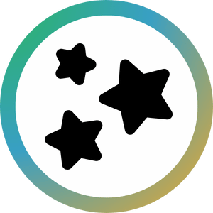 Icon: Three stars together.