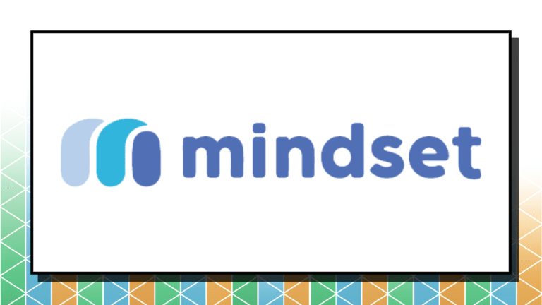 A business listing banner reads "Mindset" in shades of blue.