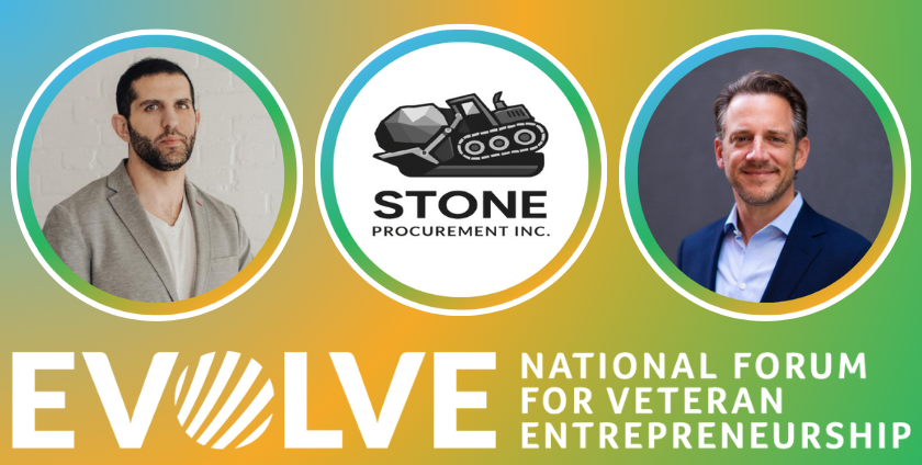 A wide banner coloured orange, green, and blue with three images in circles of the 2025 Evolve Forum's speakers, which the article is about.