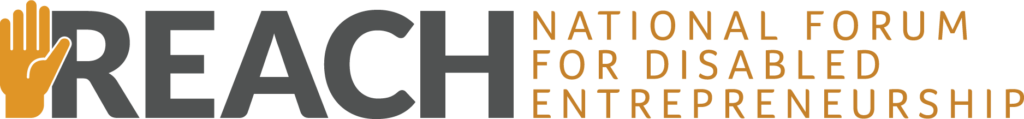Logo: Reach, the national Forum for Disabled Entrepreneurship.